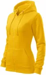 Felpa da donna con cappuccio, giallo Felpa da donna con cappuccio, giallo