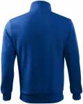 Felpa da uomo semplice senza cappuccio, blu reale Felpa da uomo semplice senza cappuccio, blu reale