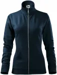 Felpa donna senza cappuccio, blu scuro Felpa donna senza cappuccio, blu scuro