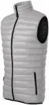Gilet trapuntato da uomo, grigio argento