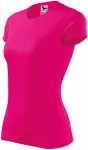 Maglietta sportiva da donna, rosa neon Maglietta sportiva da donna, rosa neon