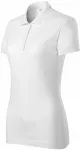 Polo donna aderente, bianco