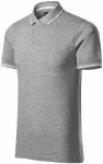 Polo uomo a contrasto, marmo grigio scuro Polo uomo a contrasto, marmo grigio scuro