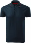 Polo uomo elegante mercerizzata, blu scuro
