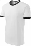 T-shirt a contrasto unisex, bianco