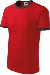 T-shirt a contrasto unisex, rosso