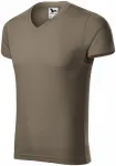 T-shirt attillata da uomo, army