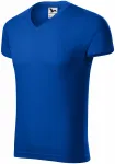 T-shirt attillata da uomo, blu reale