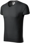 T-shirt attillata da uomo, grigio ebano