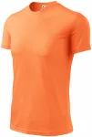 T-shirt con scollo asimmetrico, mandarino al neon