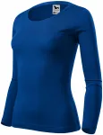 T-shirt da donna a maniche lunghe, blu reale