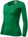 T-shirt da donna a maniche lunghe, erba verde