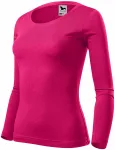 T-shirt da donna a maniche lunghe, lampone