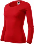 T-shirt da donna a maniche lunghe, rosso