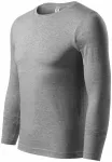 T-shirt leggera con maniche lunghe, marmo grigio scuro