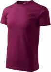 T-shirt semplice da uomo, fucsia