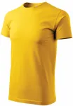 T-shirt semplice da uomo, giallo T-shirt semplice da uomo, giallo