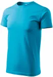 T-shirt semplice da uomo, turchese